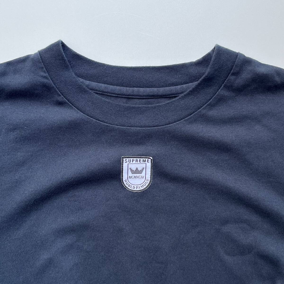 SUPREME シュプリーム Sサイズ ロングスリーブTシャツ ロゴ ロンT ネイビー
