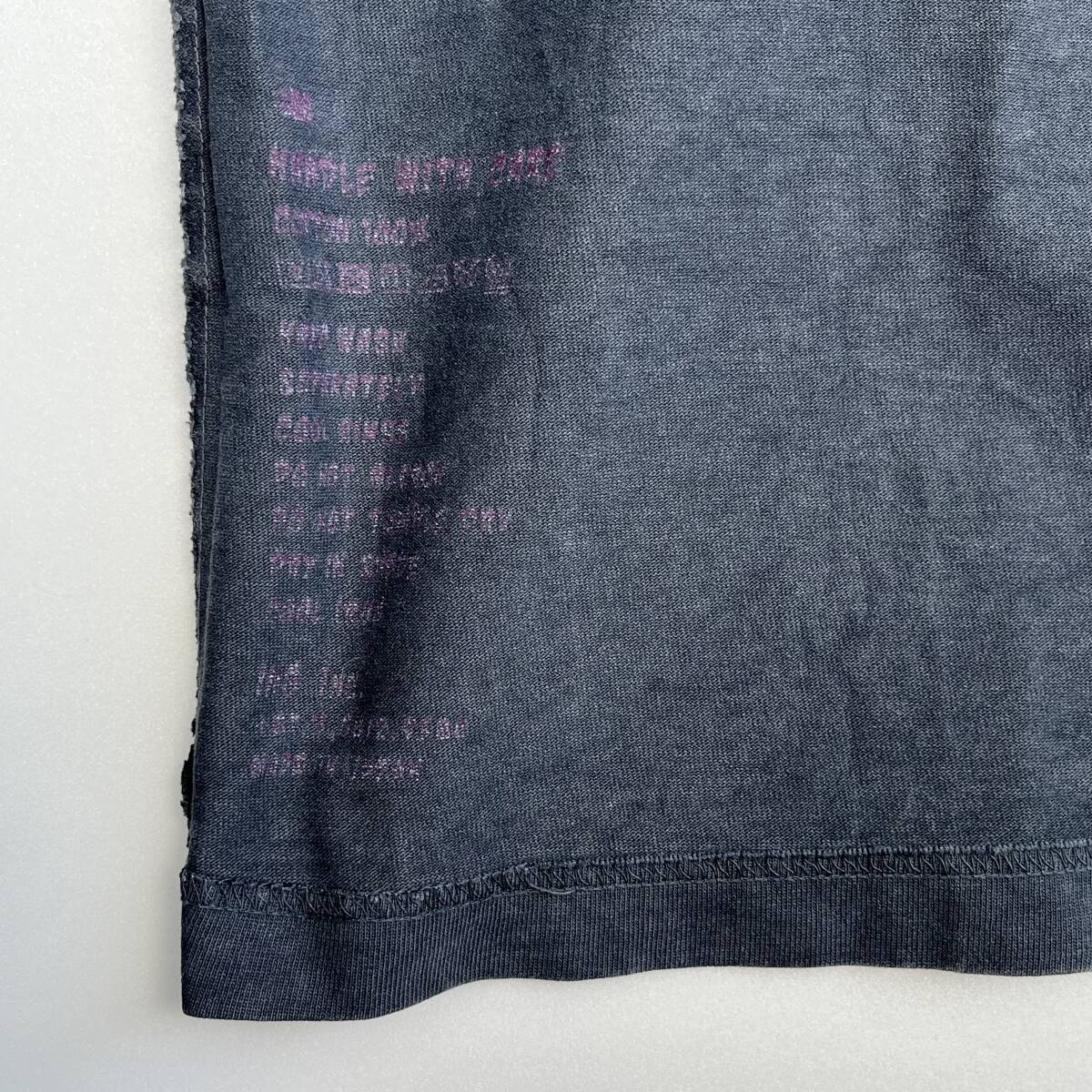 TAIN DOUBLE PUSH タインダブルプッシュ Mサイズ ロングスリーブTシャツ ロンT リバーシブル サンダー 初期 ブラック