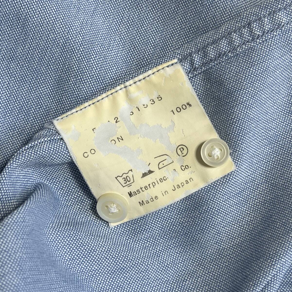 SCYE BASICS サイベーシック サイズ40 ボタンダウンシャツ 長袖シャツ ブルー