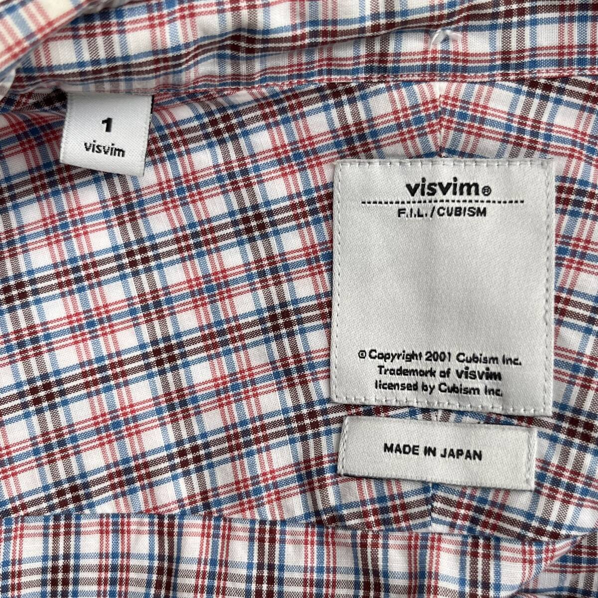 VISVIM ビズビム サイズ1 チェックシャツ 長袖シャツ