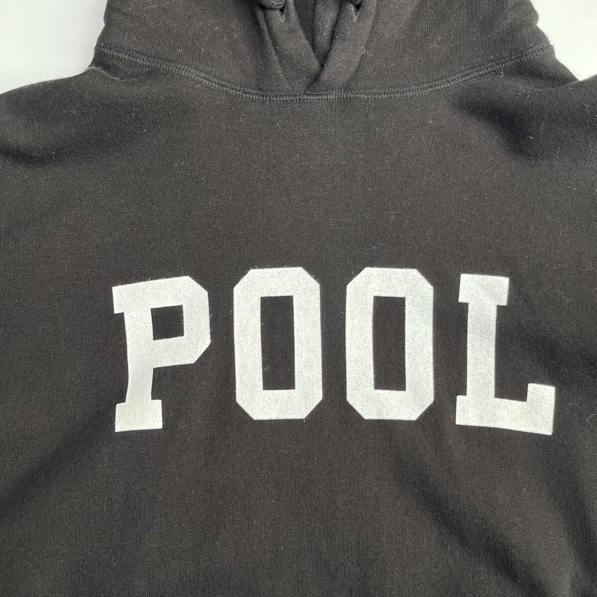 the POOL aoyama ザプールアオヤマ Sサイズ プルオーバー パーカー ロゴ フーディ ブラック 藤原ヒロシ