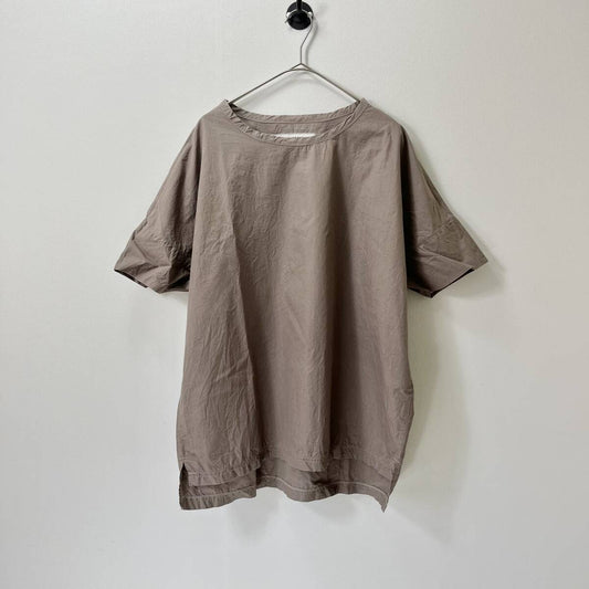 BASISBROEK バージスブルック サイズ2 REMI Tシャツ 半袖 コットンシルク ベージュ