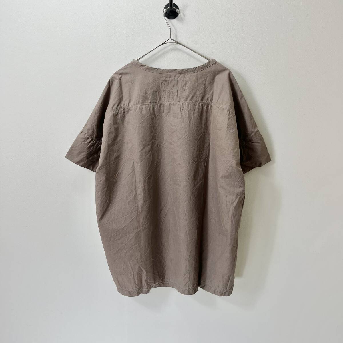 BASISBROEK バージスブルック サイズ2 REMI Tシャツ 半袖 コットンシルク ベージュ