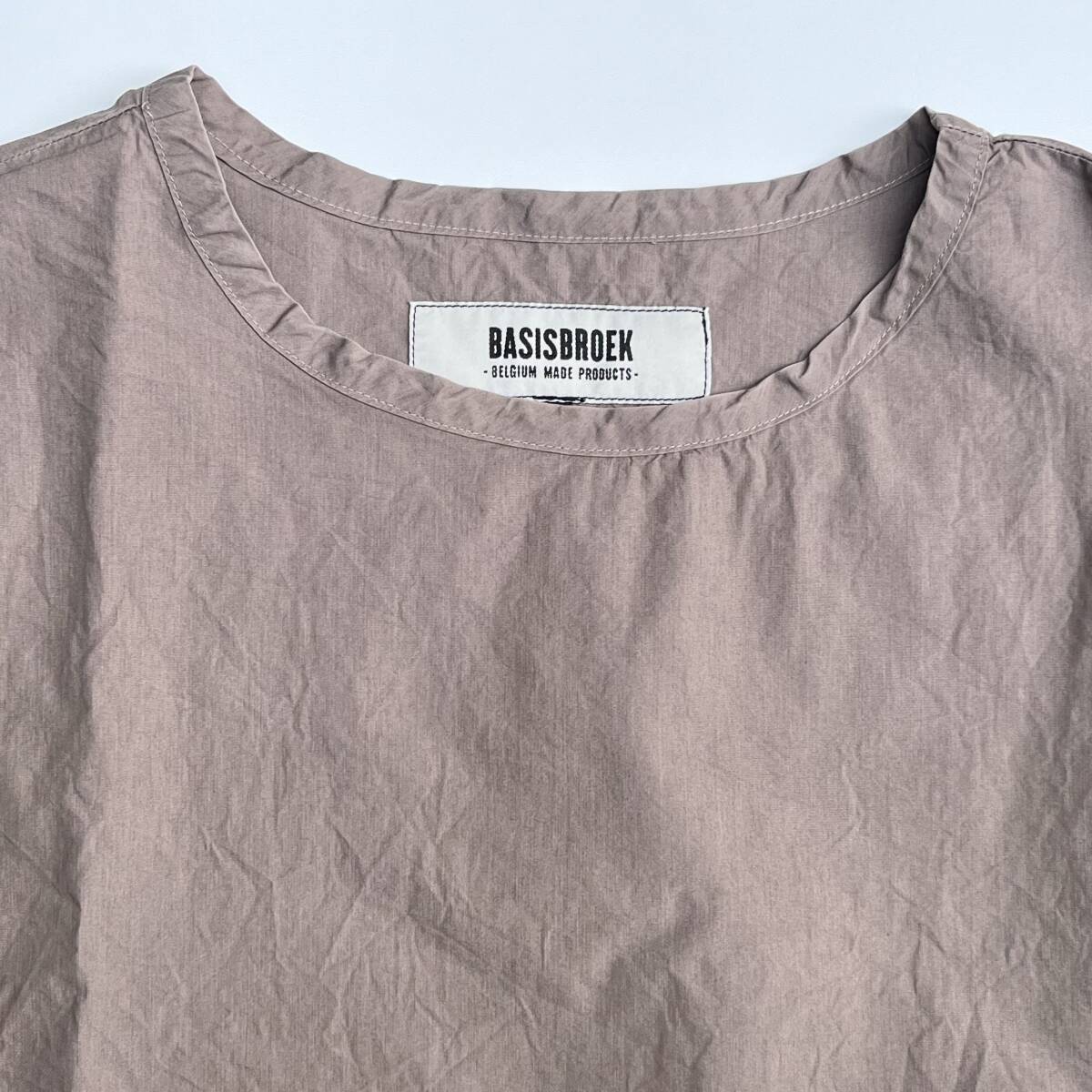 BASISBROEK バージスブルック サイズ2 REMI Tシャツ 半袖 コットンシルク ベージュ