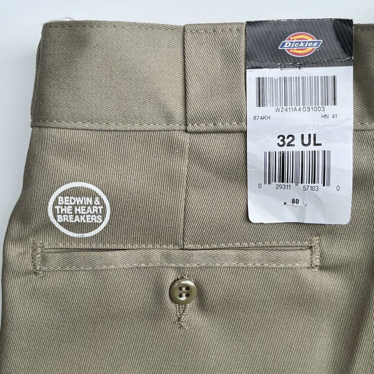 新品 BEDWIN & THE HEARTBREAKERS ベドウィンザハートブレイカーズ × Dickies ディッキーズ サイズ2 クロップドパンツ チノパン ベージュ