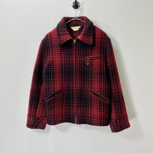 TENDERLOIN テンダーロイン サイズ36 T-FIELD MASTER フィールドマスター ジップアップ ジャケット チェック レッド
