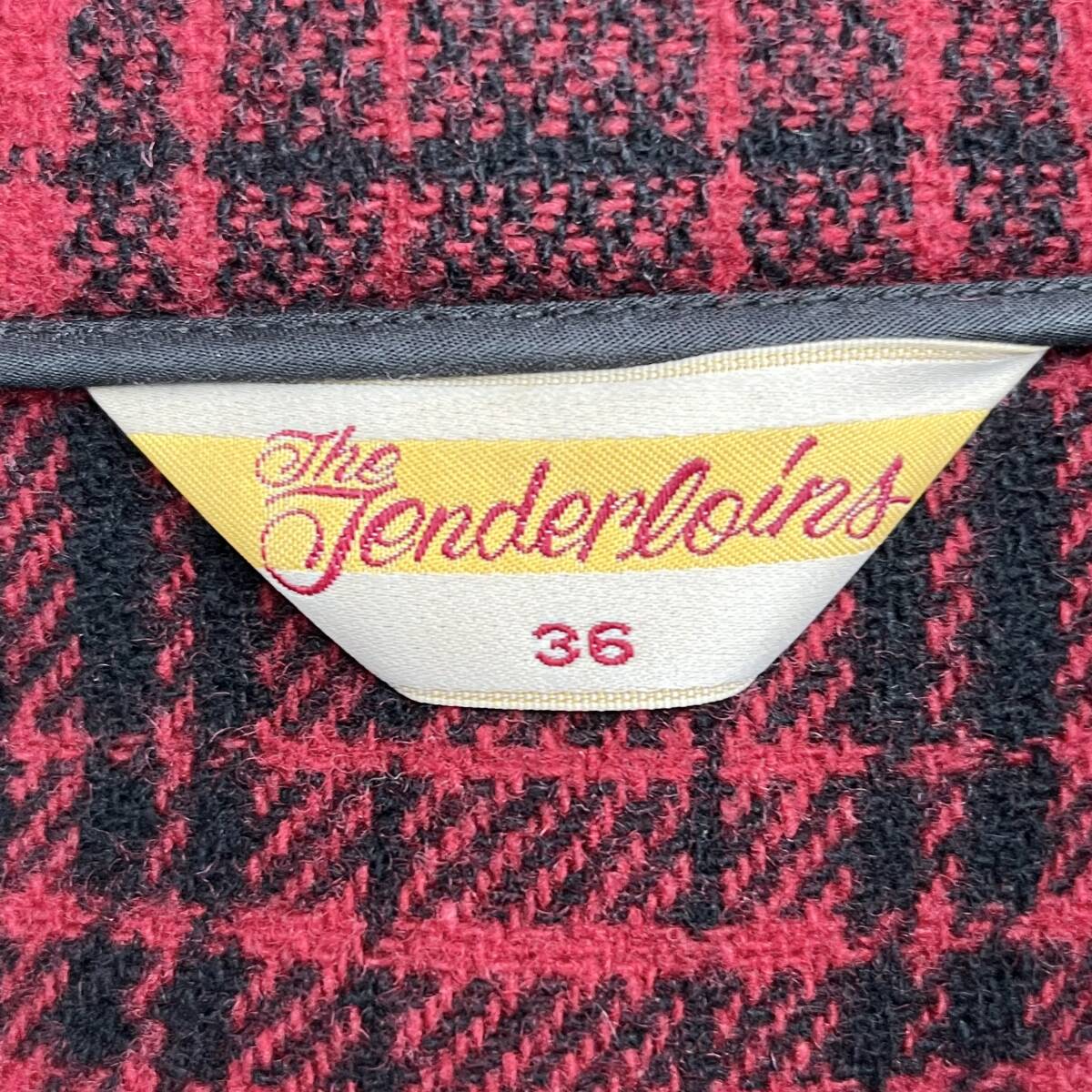 TENDERLOIN テンダーロイン サイズ36 T-FIELD MASTER フィールドマスター ジップアップ ジャケット チェック レッド
