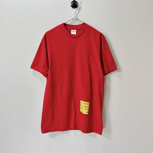 未使用品 Supreme シュプリーム Sサイズ Middle Finger To The World Tee Tシャツ 半袖 19SS レッド