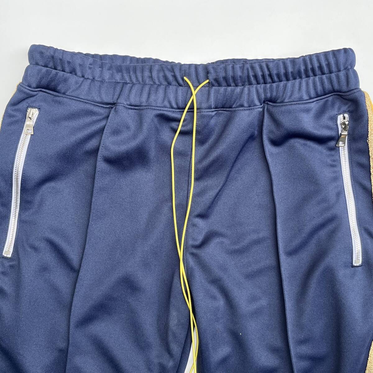 MINTCREW ミントクルー Mサイズ Cropped Track Pants クロップドトラックパンツ サイドライン ジャージ ネイビー パンツ