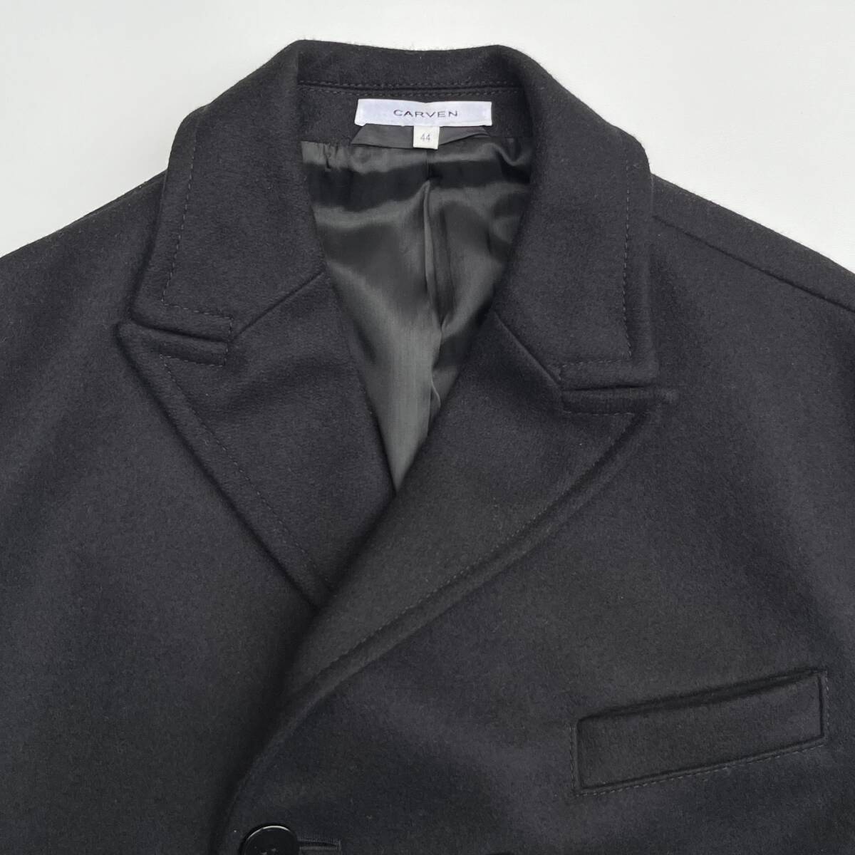 CARVEN カルヴェン サイズ44 コート チェスターコート ピーコート ブラック