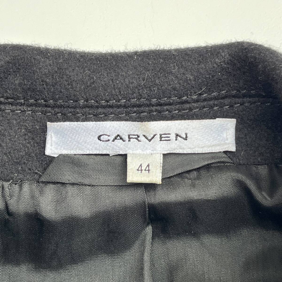CARVEN カルヴェン サイズ44 コート チェスターコート ピーコート ブラック