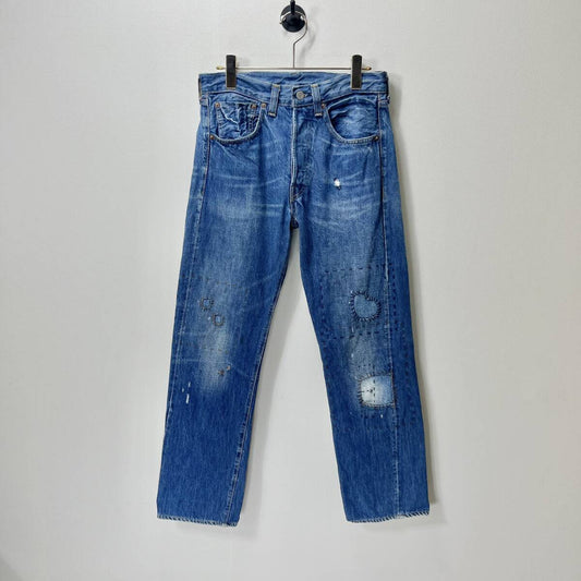 Levi’s リーバイス W29 L32 Vintage Clothing 1947年モデル 501XX復刻 デニムパンツ ストレート インディゴ リペア