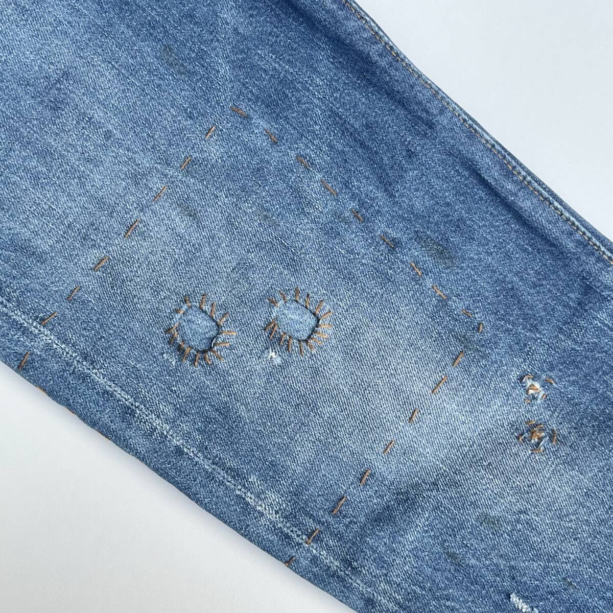 Levi’s リーバイス W29 L32 Vintage Clothing 1947年モデル 501XX復刻 デニムパンツ ストレート インディゴ リペア