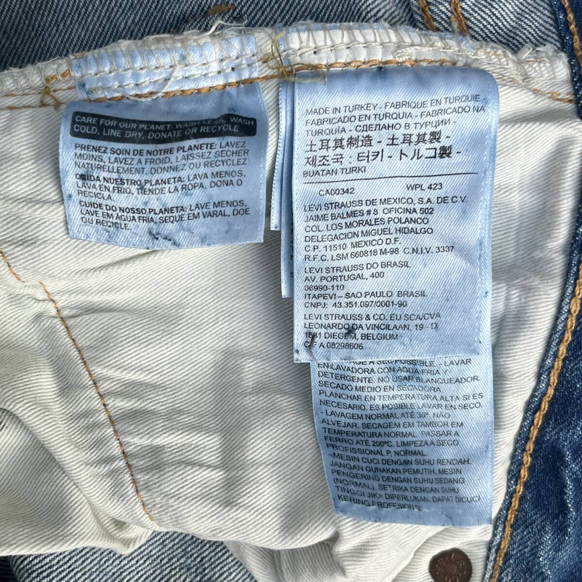 Levi’s リーバイス W29 L32 Vintage Clothing 1947年モデル 501XX復刻 デニムパンツ ストレート インディゴ リペア