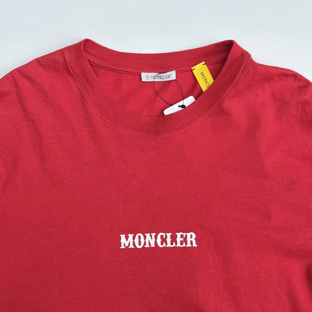 未使用品 MONCLER GENIUS モンクレールジーニアス FRAGMENT フラグメント Mサイズ Tシャツ 半袖 レッド 藤原ヒロシ