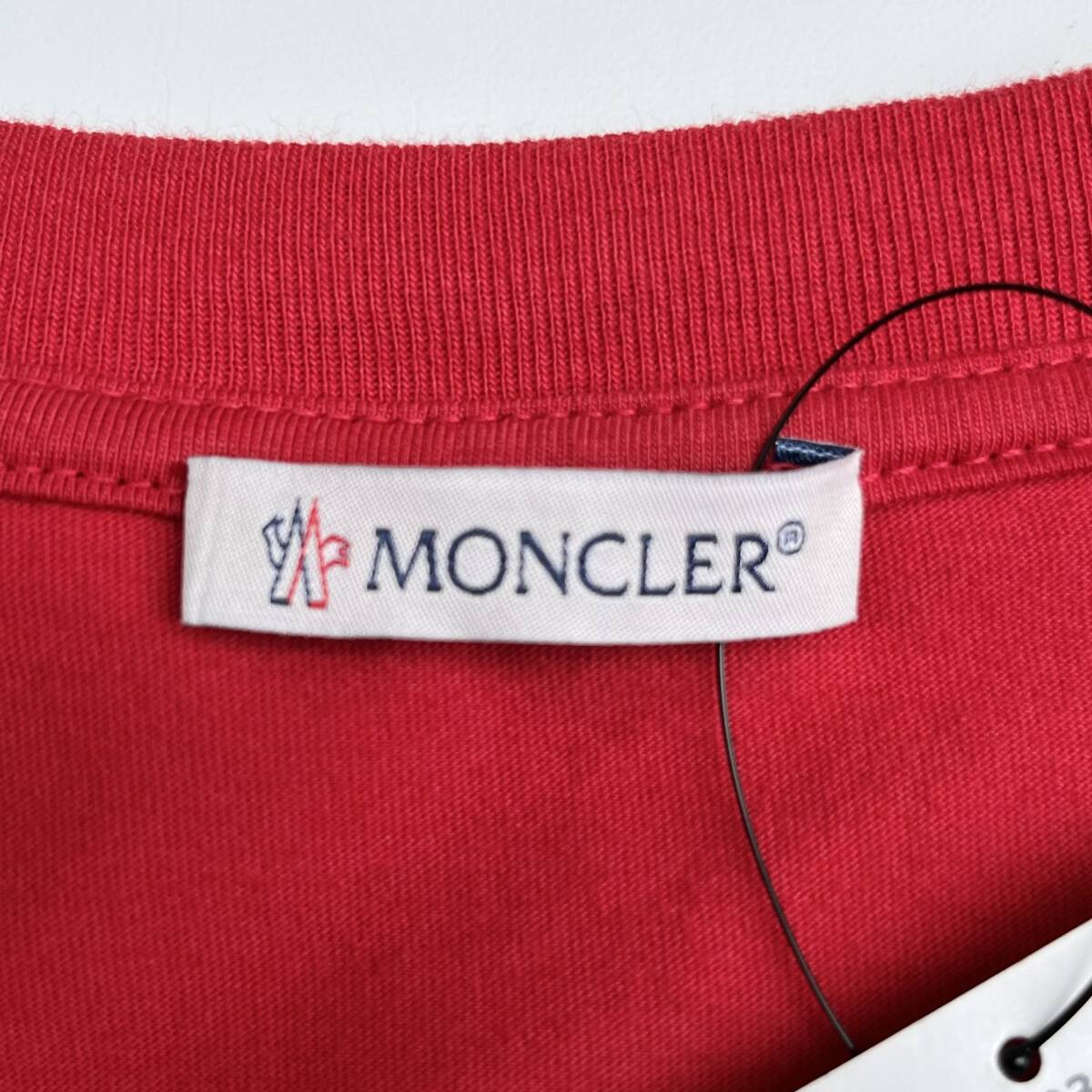 未使用品 MONCLER GENIUS モンクレールジーニアス FRAGMENT フラグメント Mサイズ Tシャツ 半袖 レッド 藤原ヒロシ