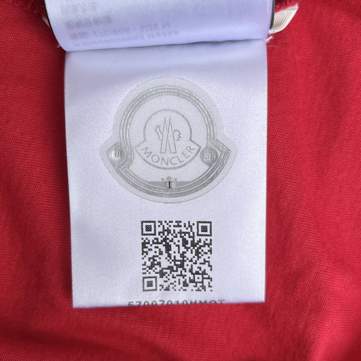 未使用品 MONCLER GENIUS モンクレールジーニアス FRAGMENT フラグメント Mサイズ Tシャツ 半袖 レッド 藤原ヒロシ