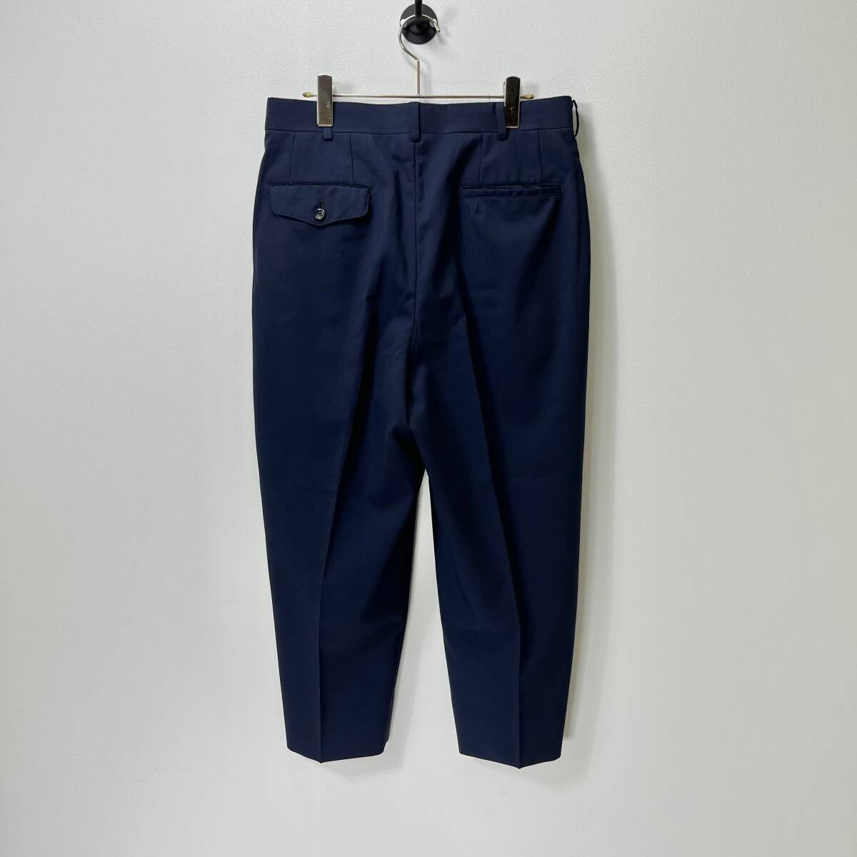 COMME des GARONS HOMME コムデギャルソンオム XSサイズ ウールスラックス センタープレス ネイビー HG-P023