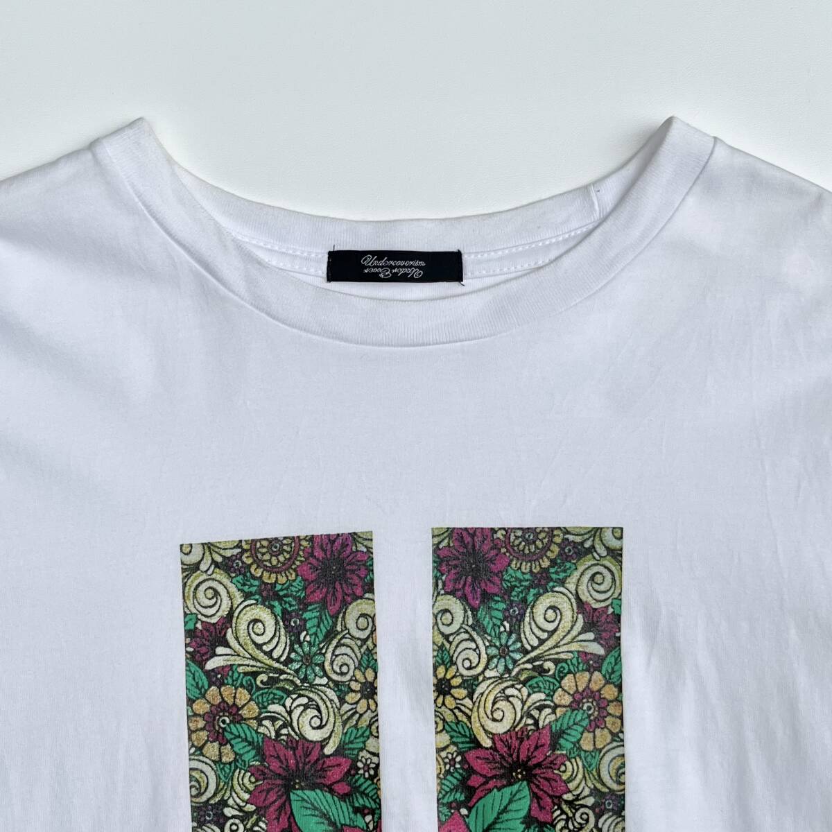 UNDERCOVERISM アンダーカバーイズム Mサイズ Uロゴ Tシャツ 半袖 花柄 ホワイト