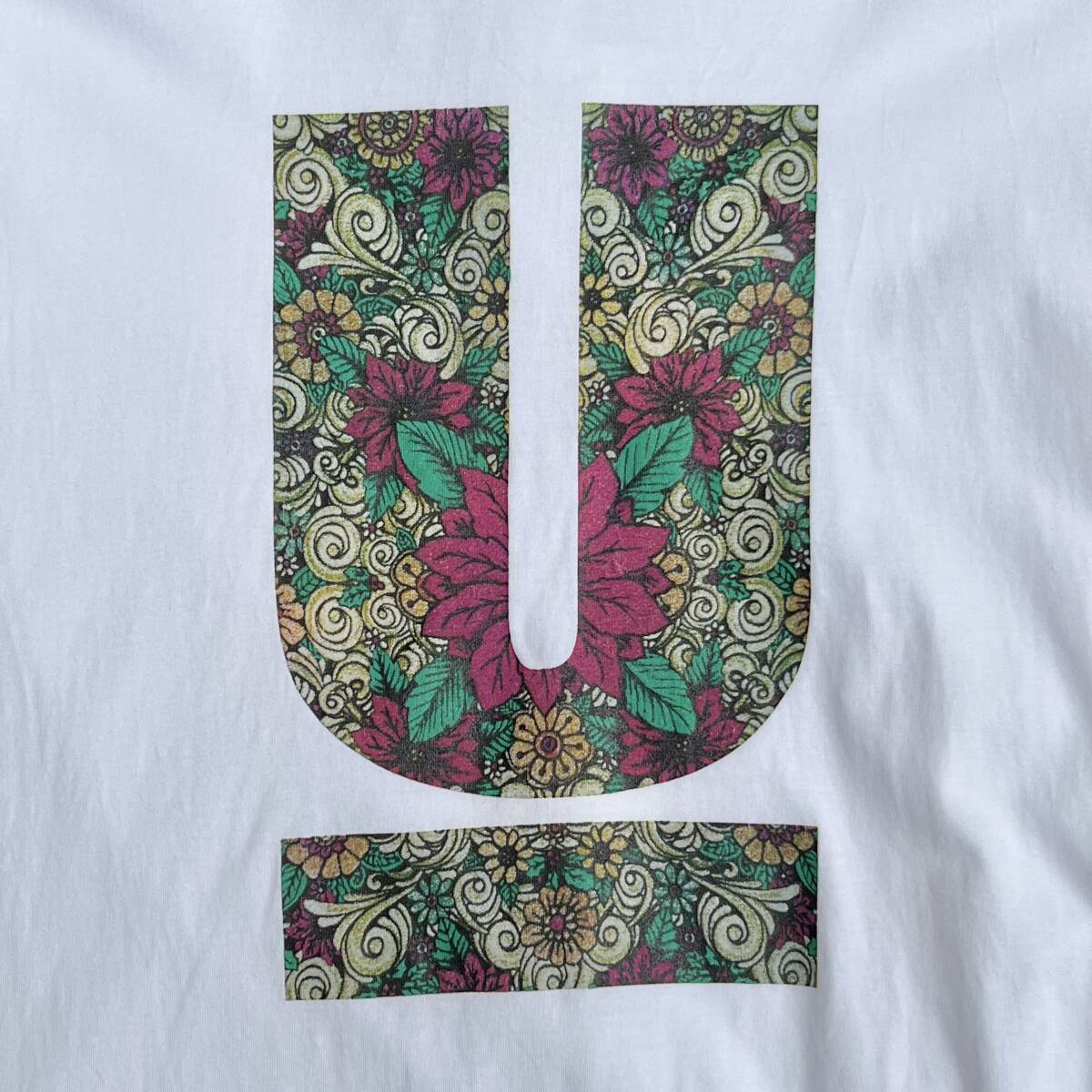 UNDERCOVERISM アンダーカバーイズム Mサイズ Uロゴ Tシャツ 半袖 花柄 ホワイト