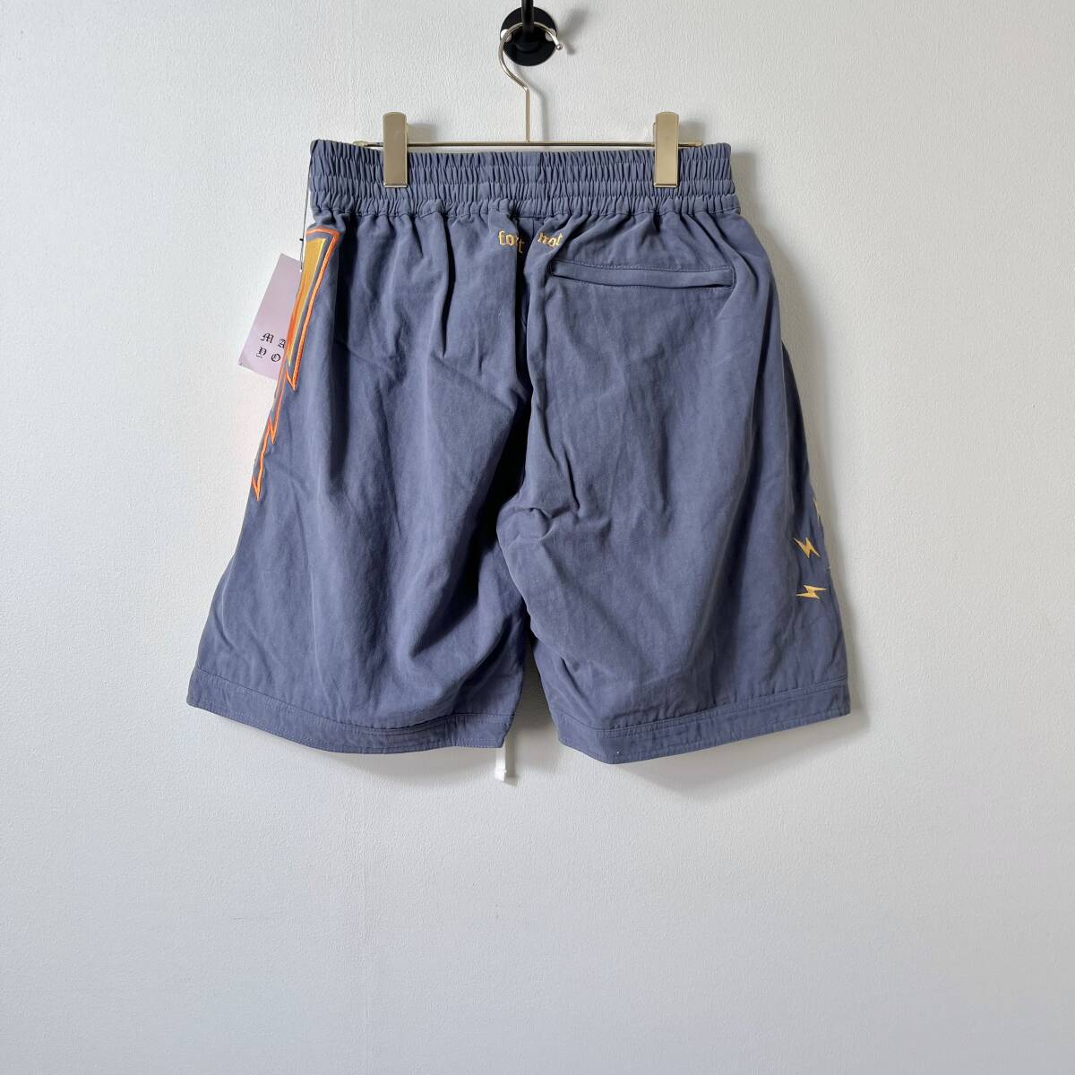 未使用品 MAYO メイヨー Lサイズ Thunder Embroidery Shorts ショーツ ハーフパンツ サンダー 刺繍 ネイビー 23MY-PT16 タグ付き