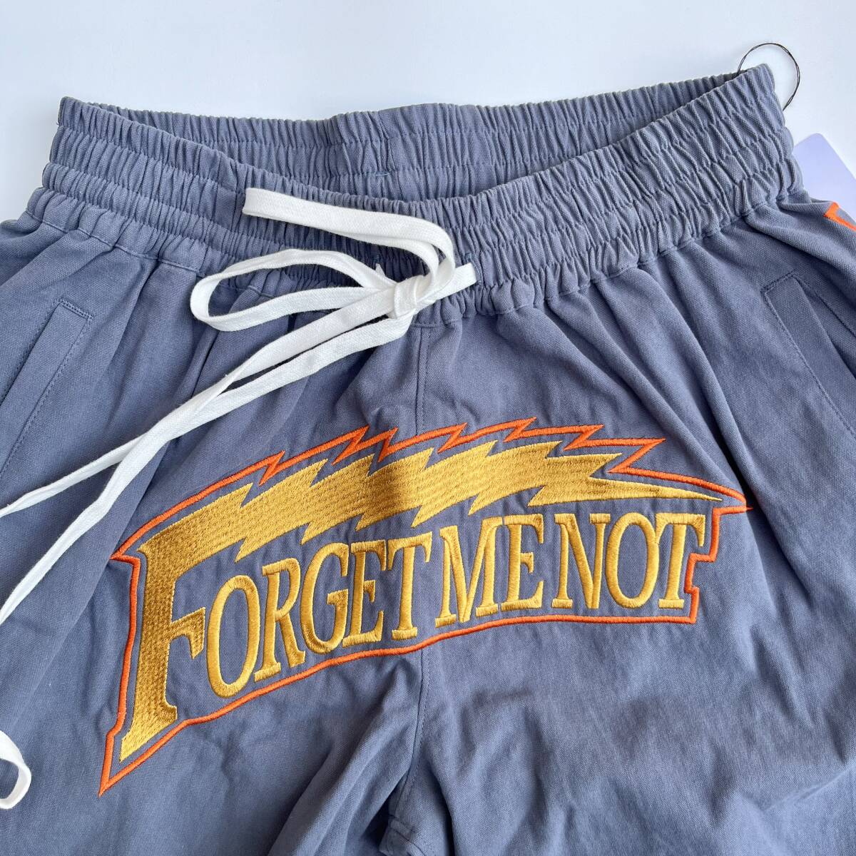 未使用品 MAYO メイヨー Lサイズ Thunder Embroidery Shorts ショーツ ハーフパンツ サンダー 刺繍 ネイビー 23MY-PT16 タグ付き