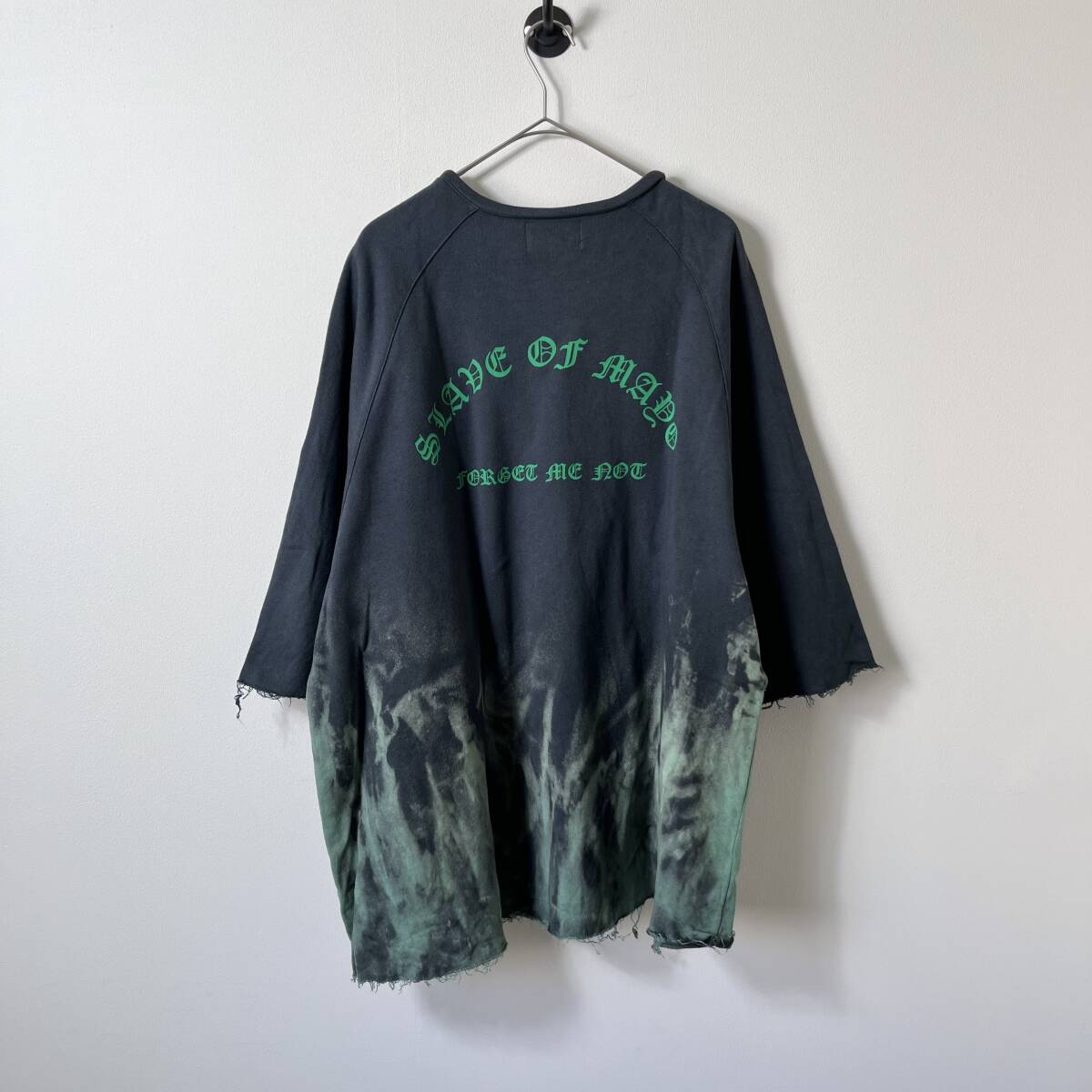 SLAVE OF MAYO スレイブオブメイヨー Lサイズ FELXX ラグラン スウェット Tシャツ カットオフ 7分丈