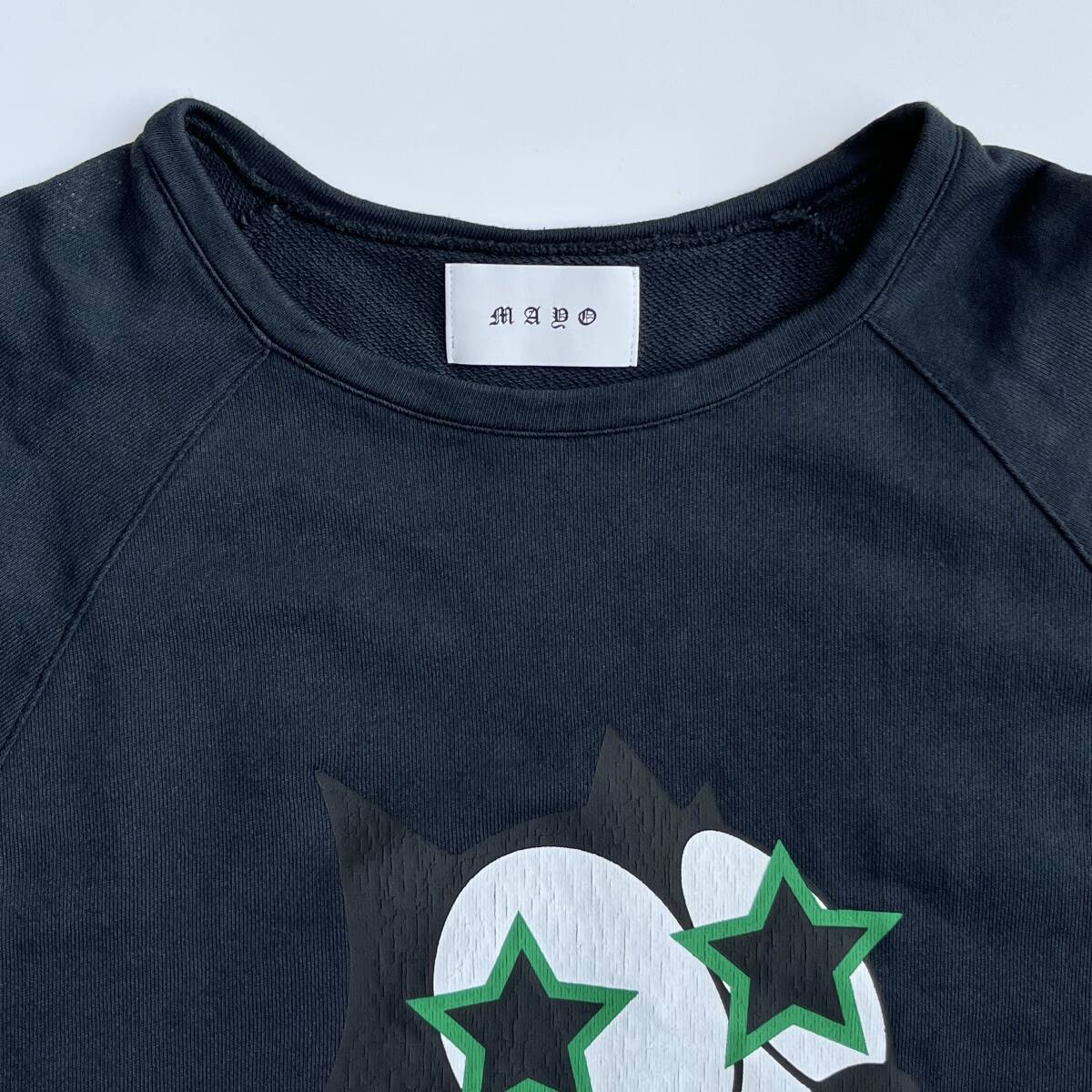 SLAVE OF MAYO スレイブオブメイヨー Lサイズ FELXX ラグラン スウェット Tシャツ カットオフ 7分丈