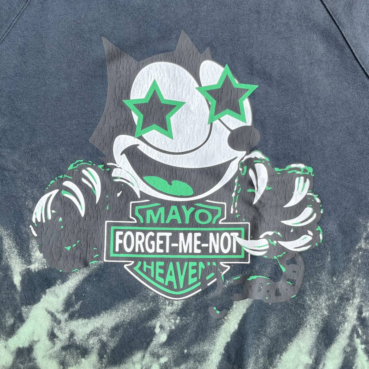 SLAVE OF MAYO スレイブオブメイヨー Lサイズ FELXX ラグラン スウェット Tシャツ カットオフ 7分丈