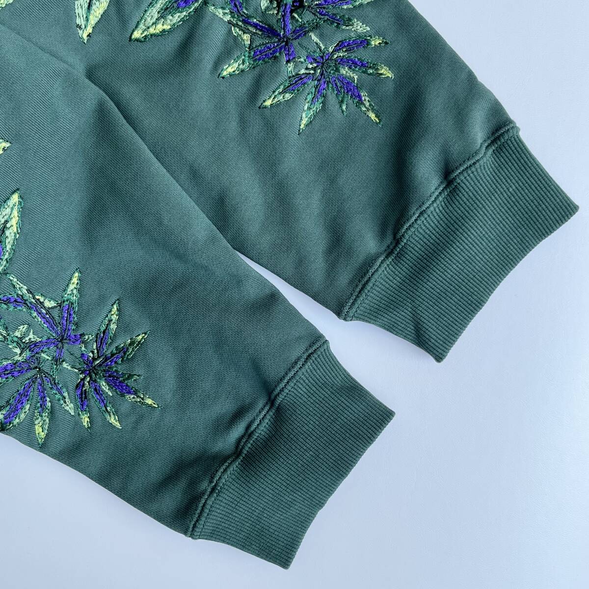 未使用品 MAYO メイヨー Lサイズ Devil Skull Embroidery Hoodie デビル スカル 刺繍 パーカー フーディ グリーン タグ付き