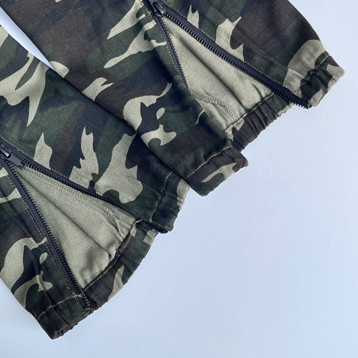 未使用品 MAYO メイヨー Lサイズ Camo Embroidery Lounge Pants カモフラージュ フルレングス パンツ 刺繍 グリーン