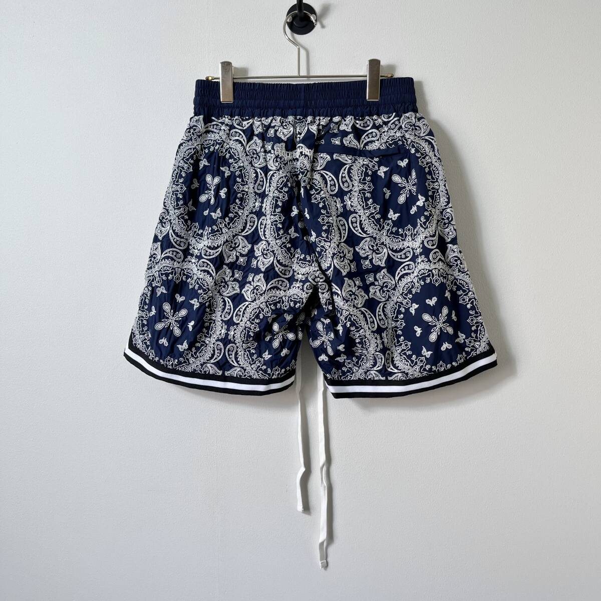 未使用品 MAYO メイヨー Lサイズ Paaisley Embroidery Shorts ペイズリー ショーツ ハーフパンツ 刺繍 ネイビー