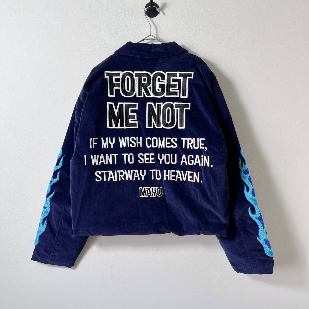未使用品 MAYO メイヨー Lサイズ Embroidery Souvenir Harrington Jacket スーベニア ハリントン ジャケット アウター 刺繍 ネイビー