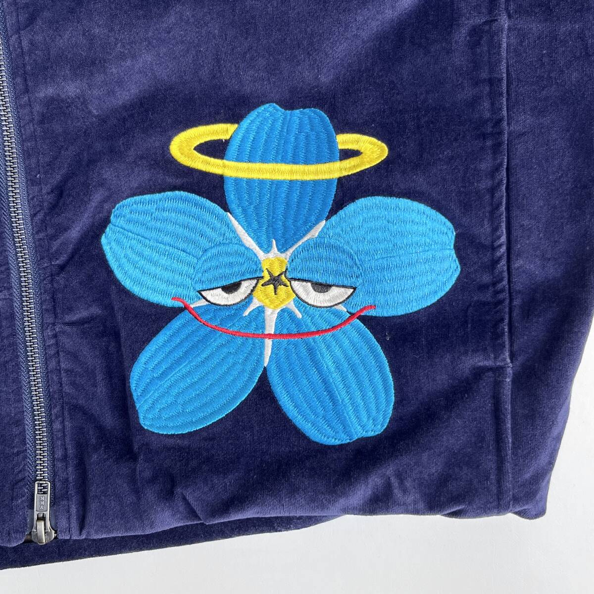 未使用品 MAYO メイヨー Lサイズ Embroidery Souvenir Harrington Jacket スーベニア ハリントン ジャケット アウター 刺繍 ネイビー