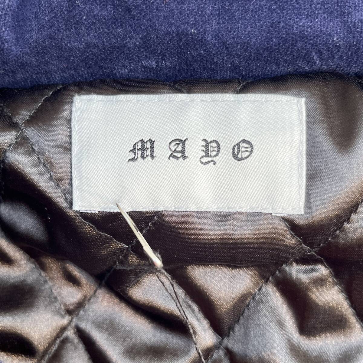 未使用品 MAYO メイヨー Lサイズ Embroidery Souvenir Harrington Jacket スーベニア ハリントン ジャケット アウター 刺繍 ネイビー