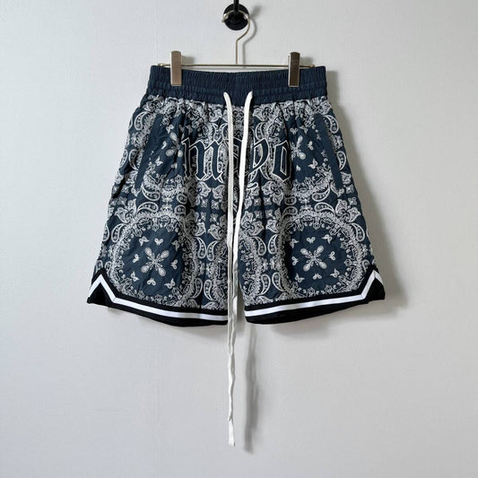 未使用品 MAYO メイヨー Lサイズ Paisley Embroidery Shorts ペイズリー ショーツ ハーフパンツ 刺繍 グリーン