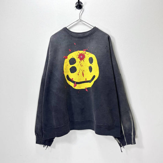 未使用品 SAINT Mxxxxxx セントマイケル Lサイズ Cactus Plant Flea Market クルーネック スウェット ヴィンテージ加工 SM-YS81-0000-C06