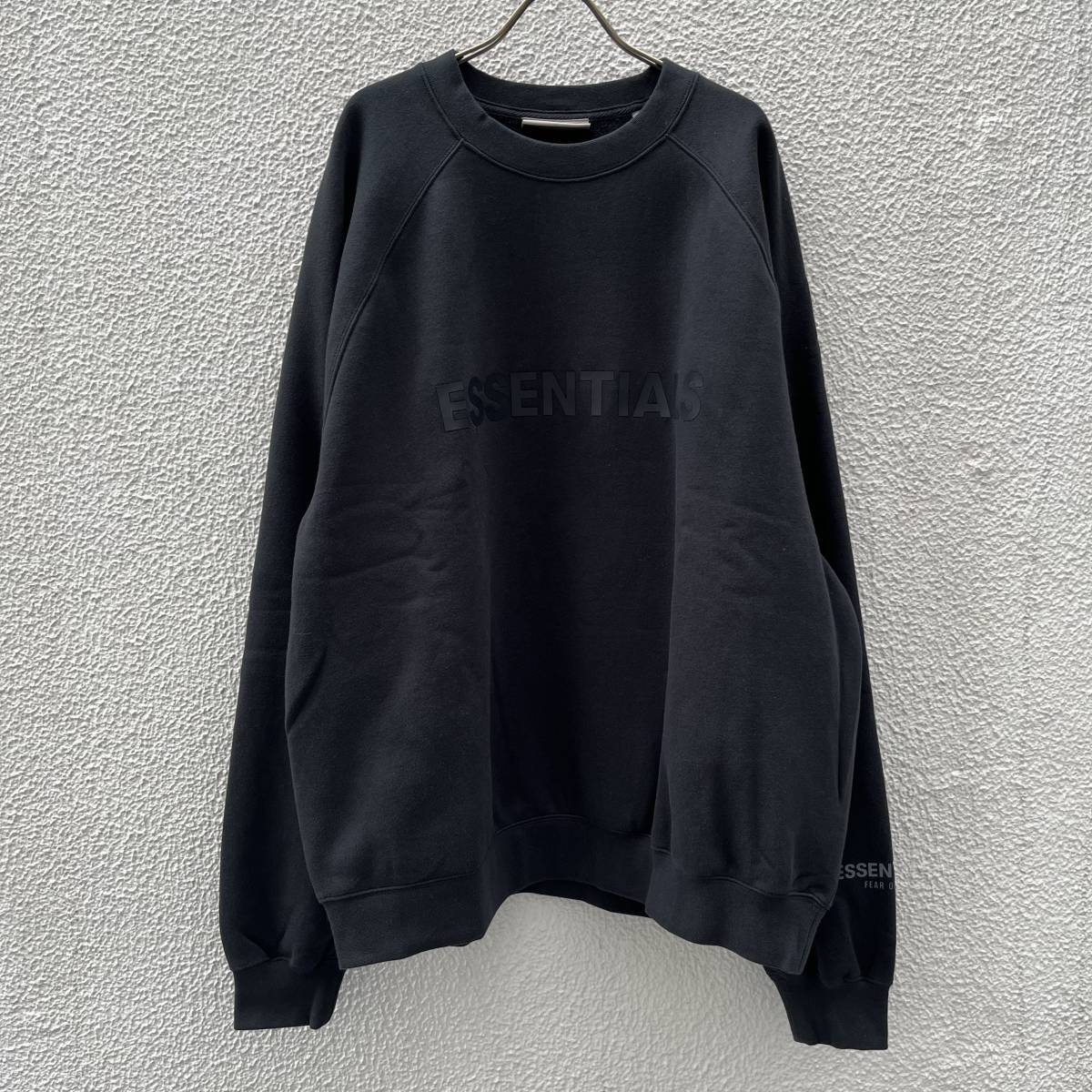 新品 FOG Fear Of God Essentials フィアオブゴッド エッセンシャルズ Lサイズ LOGOスウェット ブラック Black