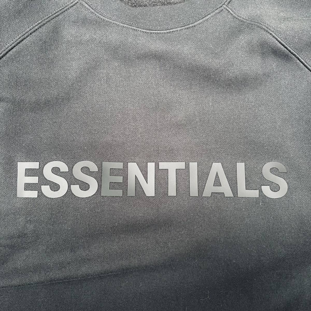 新品 FOG Fear Of God Essentials フィアオブゴッド エッセンシャルズ Lサイズ LOGOスウェット ブラック Black