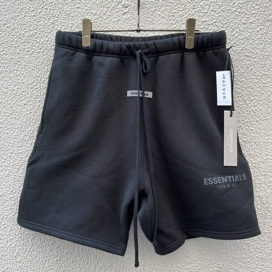 新品 FOG Fear Of God Essentials フィアオブゴッド エッセンシャルズ Sサイズ LOGO ショーツ ハーフパンツ ブラック Black