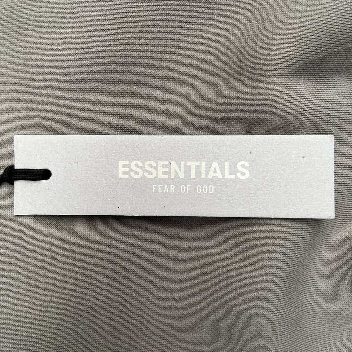 新品 FOG Fear Of God Essentials フィアオブゴッド エッセンシャルズ Mサイズ LOGOパーカー フーディ チャコール Charcoal