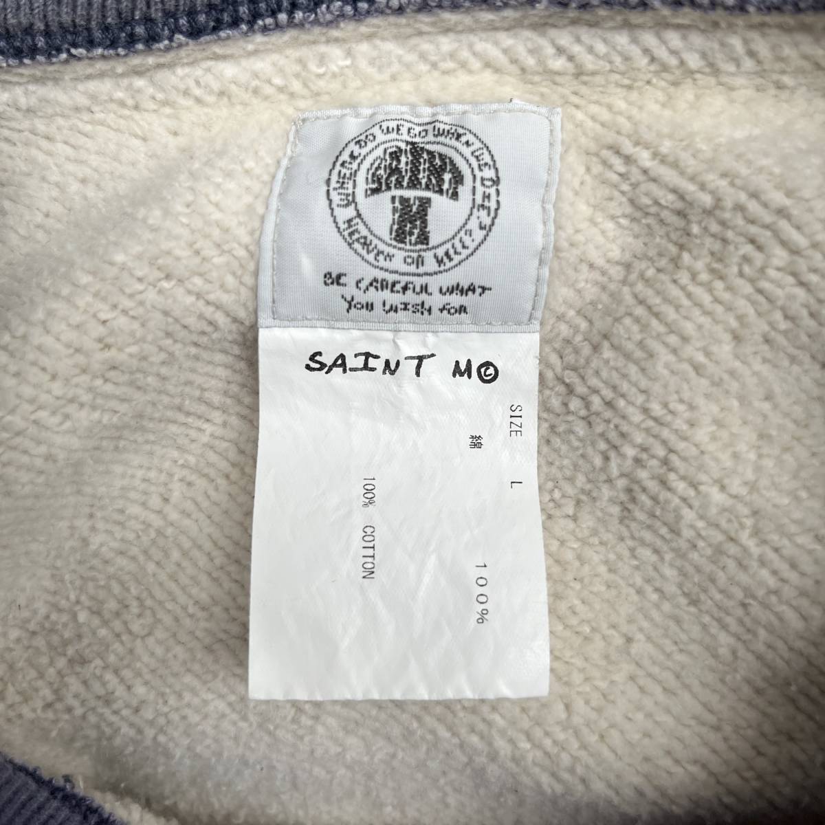 新品 激レア SANT Mxxxxxx セントマイケル Lサイズ ヴィンテージ加工 LOGO パーカー フーディ HOODIESTENCIL SANT MICHAEL