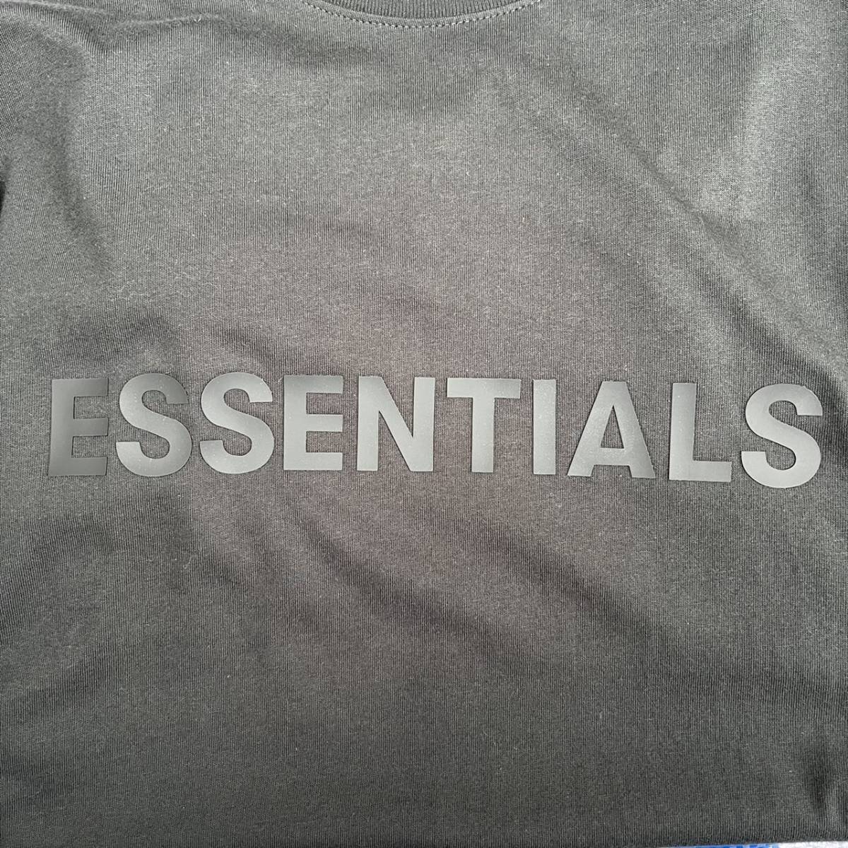 新品 FOG Fear Of God Essentials フィアオブゴッド エッセンシャルズ Mサイズ LOGO ロングスリーブTシャツ Black ブラック