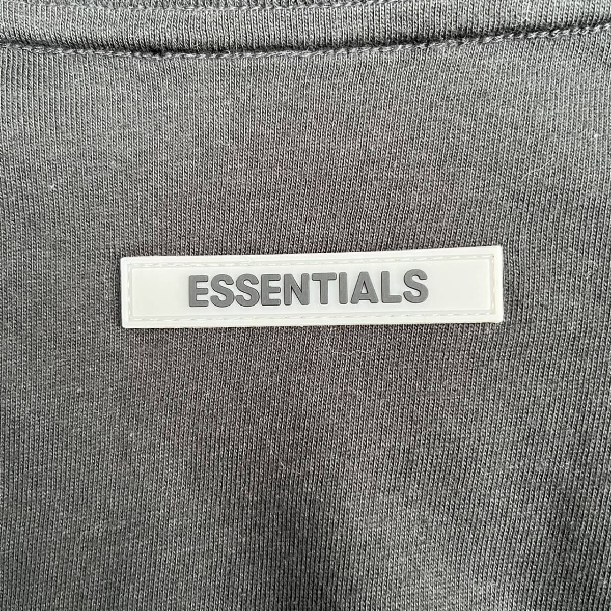 新品 FOG Fear Of God Essentials フィアオブゴッド エッセンシャルズ Mサイズ LOGO ロングスリーブTシャツ Black ブラック