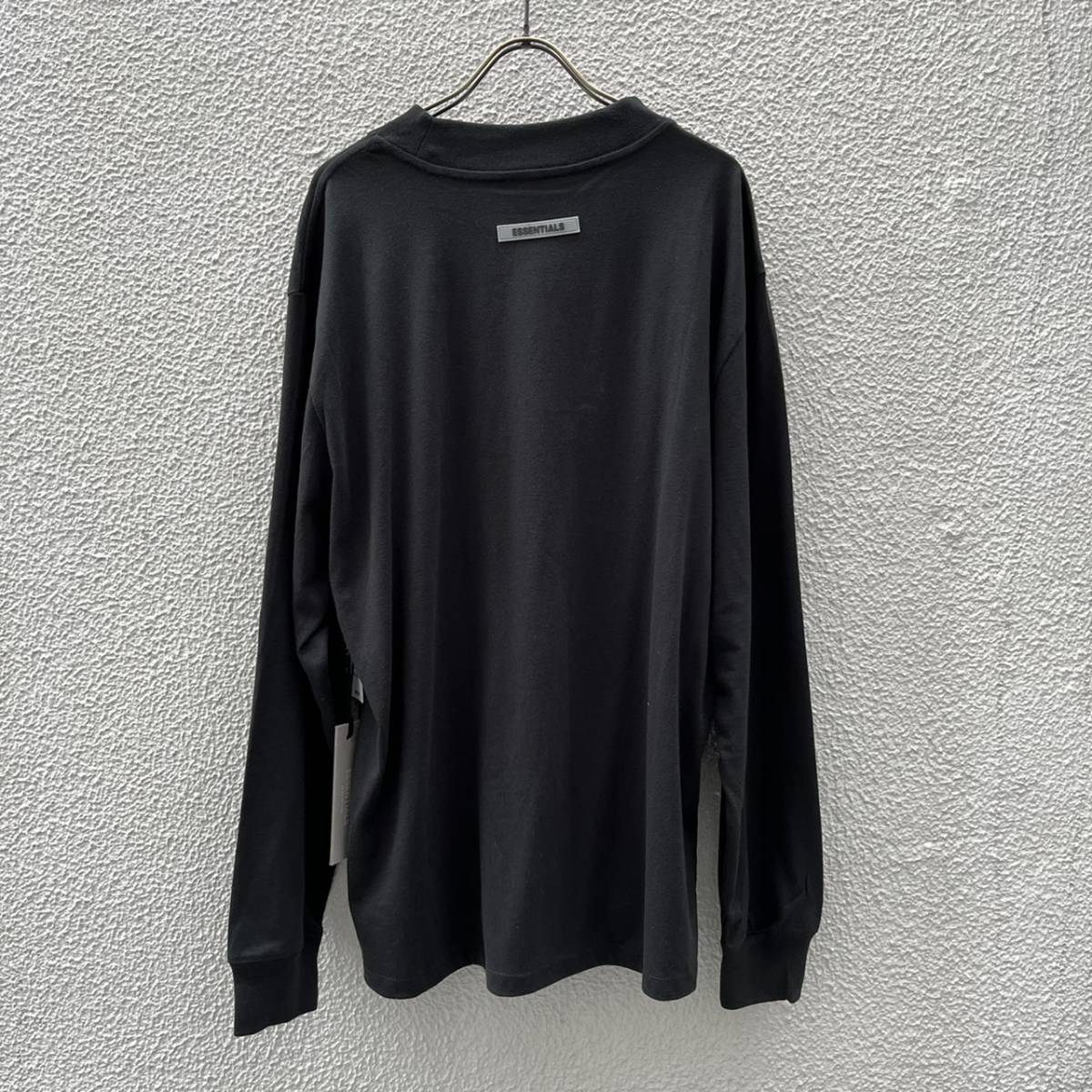 新品 FOG Fear Of God Essentials フィアオブゴッド エッセンシャルズ Sサイズ LOGO ロングスリーブTシャツ Black ブラック