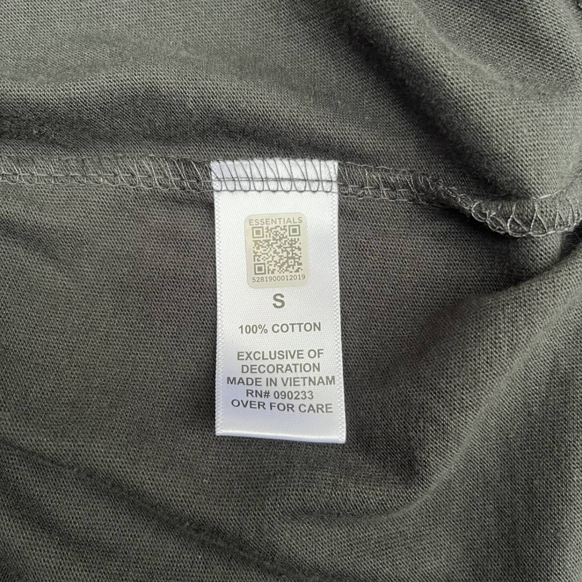 新品 FOG Fear Of God Essentials フィアオブゴッド エッセンシャルズ Sサイズ LOGO ロングスリーブTシャツ Black ブラック