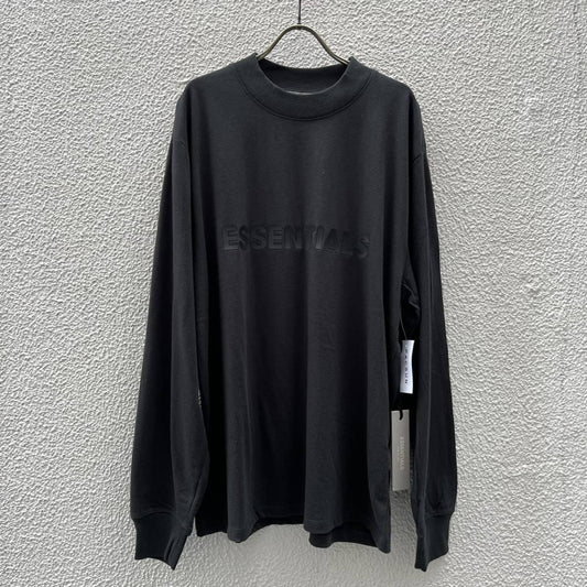 新品 FOG Fear Of God Essentials フィアオブゴッド エッセンシャルズ Sサイズ LOGO ロングスリーブTシャツ Black ブラック