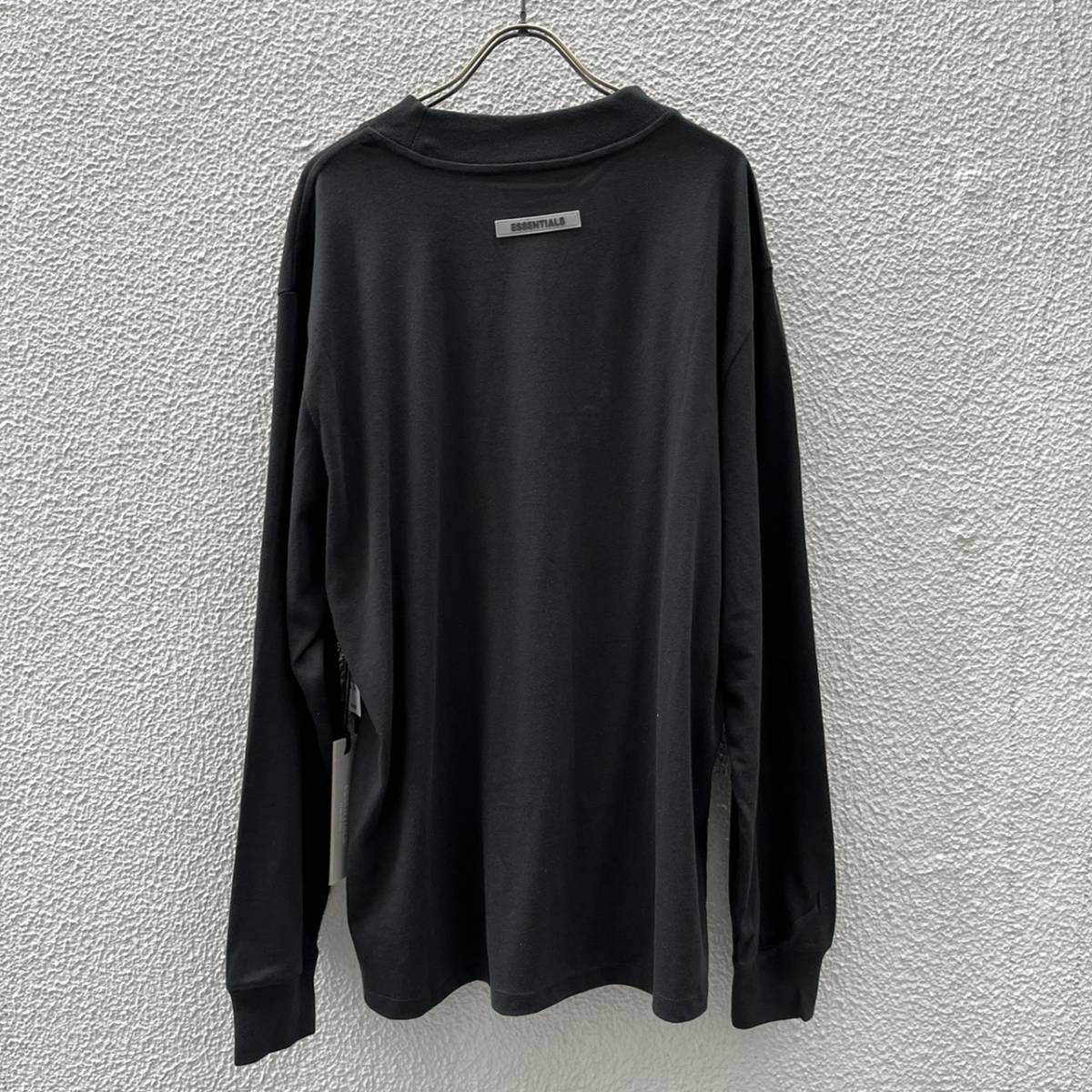 新品 FOG Fear Of God Essentials フィアオブゴッド エッセンシャルズ Sサイズ LOGO ロングスリーブTシャツ Black ブラック