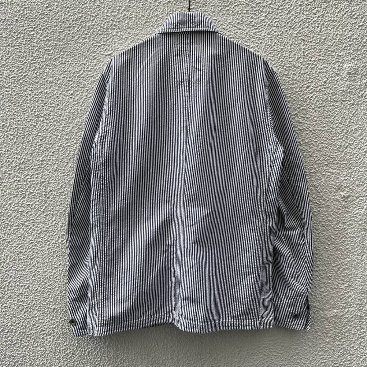 ATTACHMENT アタッチメント サイズ1 ストライプ 長袖 シャツ
