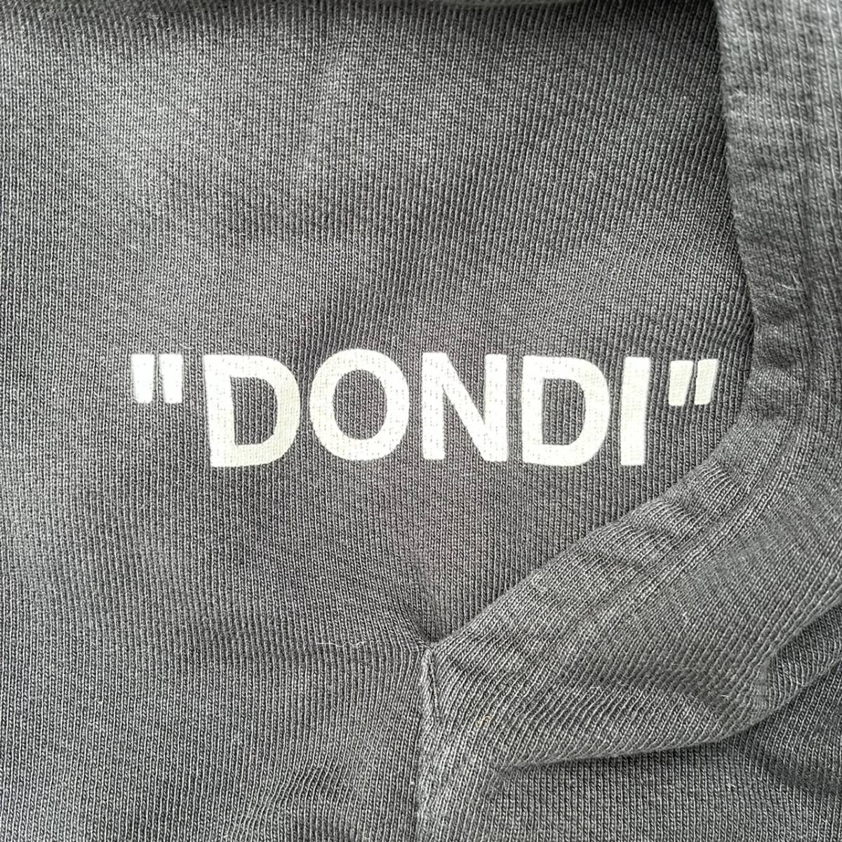 Off-White オフホワイト MAIN LABEL Lサイズ ジップアップ パーカー ブラック Black Virgil Abloh ヴァージルアブロー